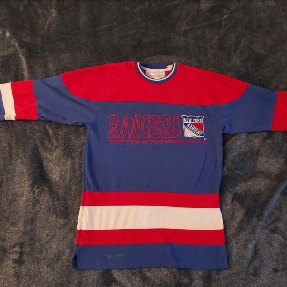 Vintage College Concepts New York Rangers T-Shirt Mens Wales Confrance